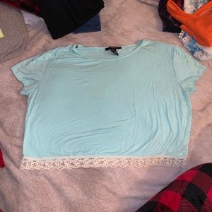Forever 21 baby blue top